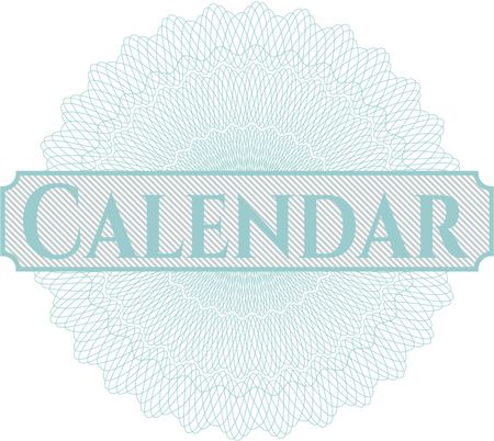 Calendar money style rosette