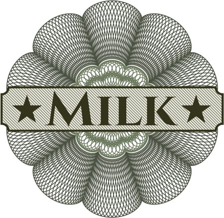 Milk abstract linear rosette