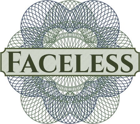 Faceless abstract rosette