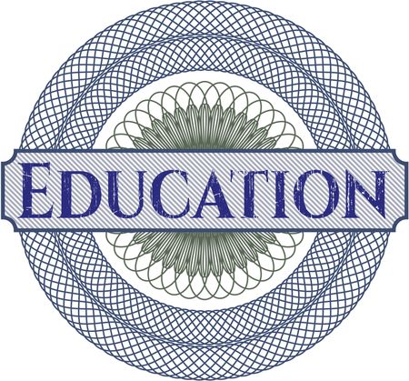 Education abstract rosette