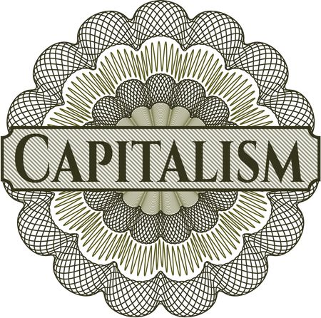 Capitalism rosette