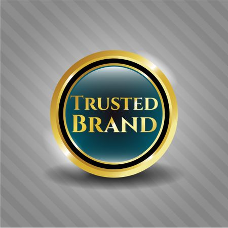 Trusted Brand gold shiny badge