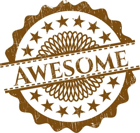 Awesome rubber grunge texture stamp