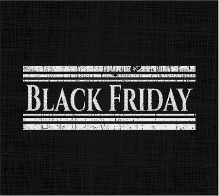 Black Friday chalkboard emblem