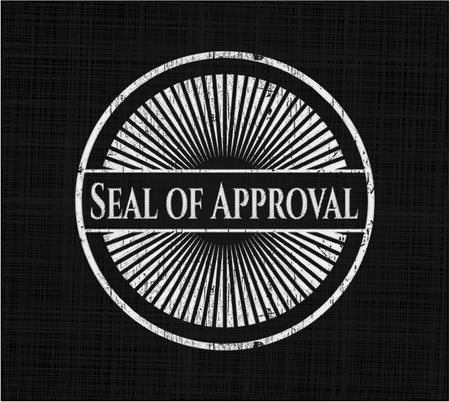 Seal of Approval chalkboard emblem