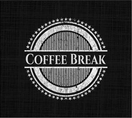 Coffee Break on chalkboard