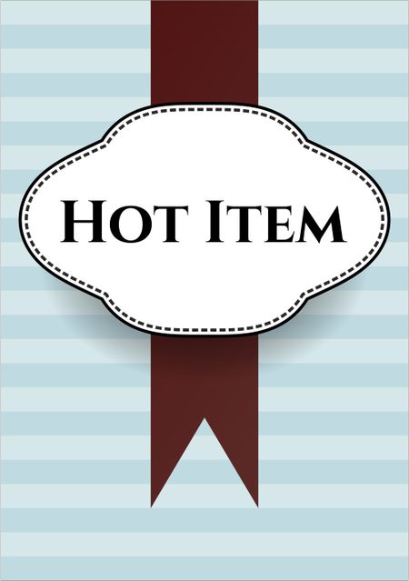 Hot Item card, poster or banner