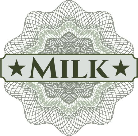 Milk abstract rosette