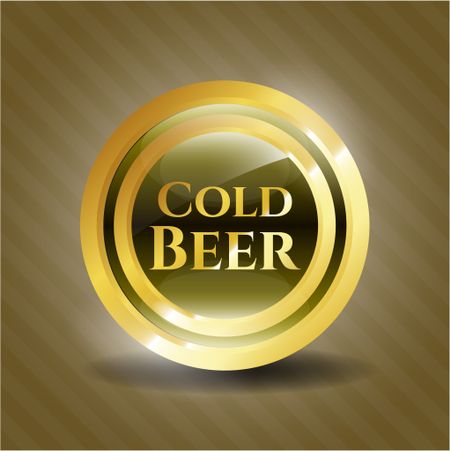 Cold Beer gold emblem