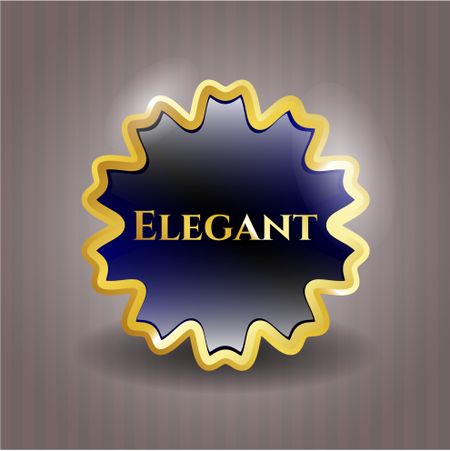 Elegant gold shiny emblem