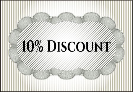 10% Discount card or banner