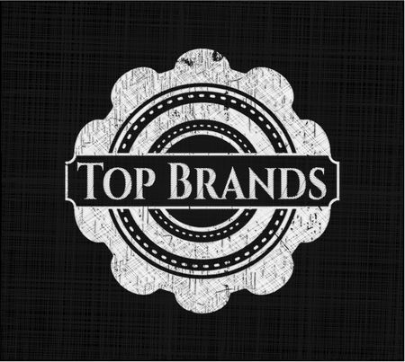 Top Brands chalkboard emblem