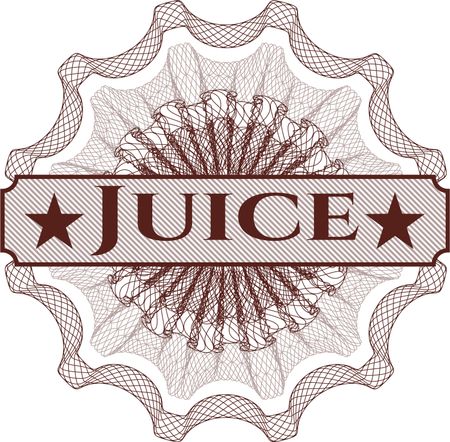 Juice abstract linear rosette