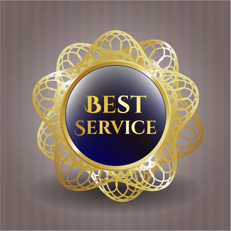 Best Service gold emblem or badge