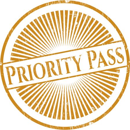 Priority Pass rubber stamp
