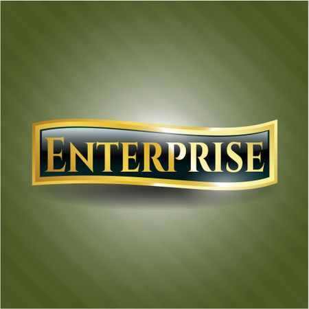 Enterprise gold shiny badge