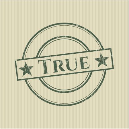 True rubber grunge texture stamp