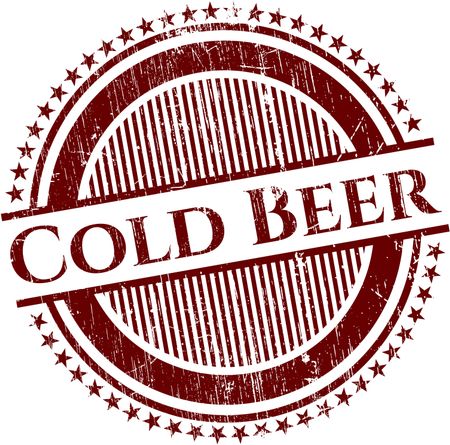 Cold Beer grunge stamp
