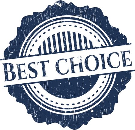 Best Choice rubber stamp with grunge texture