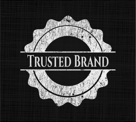 Trusted Brand written with chalkboard texture