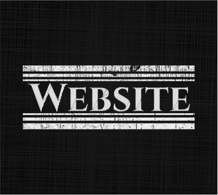 Website with chalkboard texture