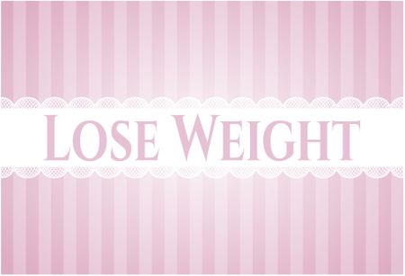 Lose Weight card or banner