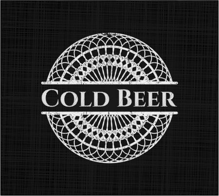 Cold Beer chalk emblem