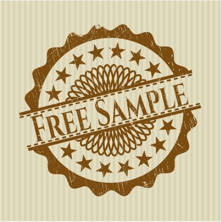 Free Sample rubber stamp with grunge texture