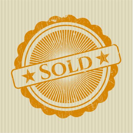 Sold rubber grunge texture seal