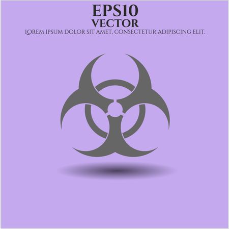 Biohazard vector symbol