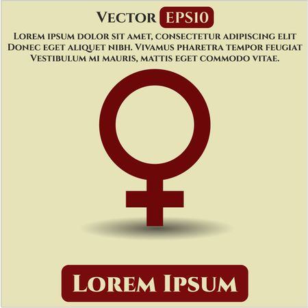 Female vector symbol