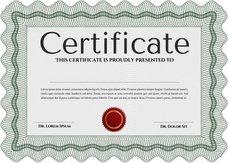 Diploma or certificate template. Modern design. Frame certificate template Vector.With background. 