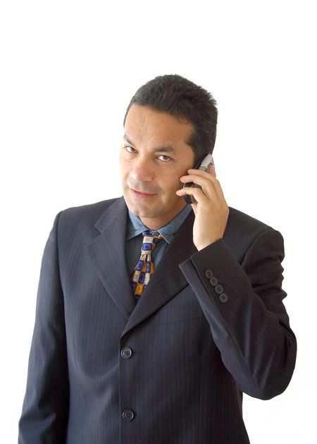 business man on the phone