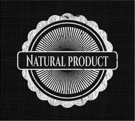 Natural Product on chalkboard