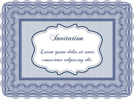Vintage invitation. Lovely design. Border, frame.Easy to print. 
