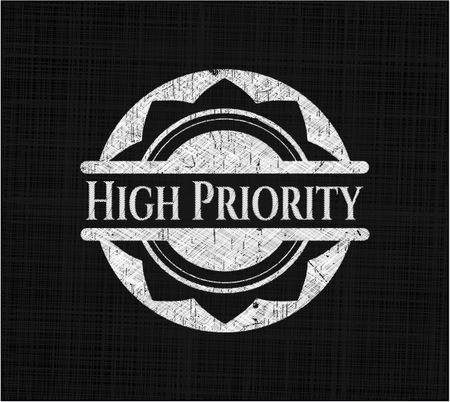 High Priority written on a blackboard