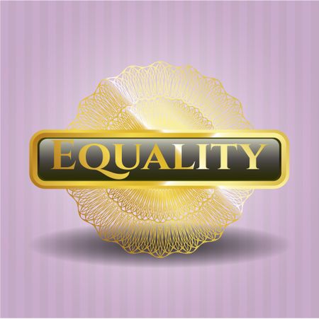 Equality gold emblem or badge