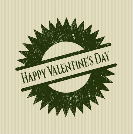 Happy Valentine's Day rubber seal