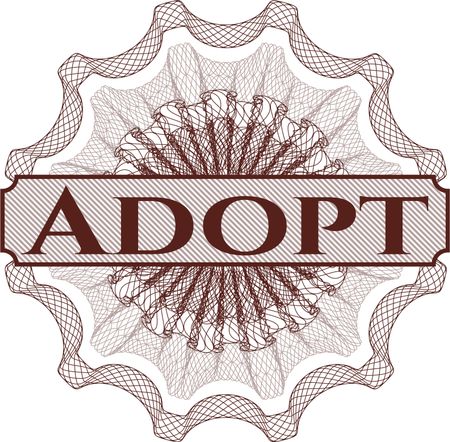 Adopt money style rosette