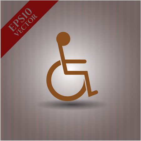 Disabled (Wheelchair) vector icon