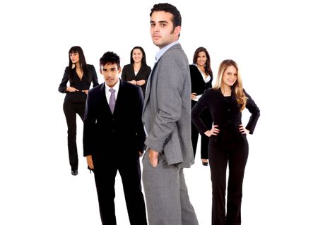 business-man-team-isolated-white-background-33281695 business man and his team isolated over a white background