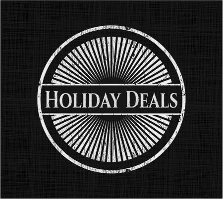 Holiday Deals written on a blackboard
