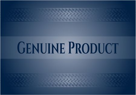 Genuine Product poster or banner