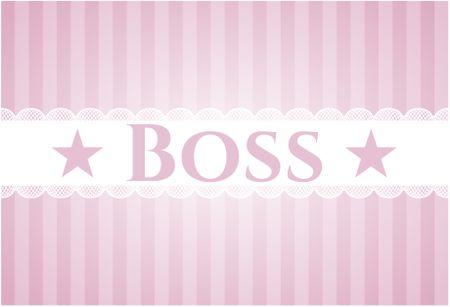 Boss card, colorful, nice desing