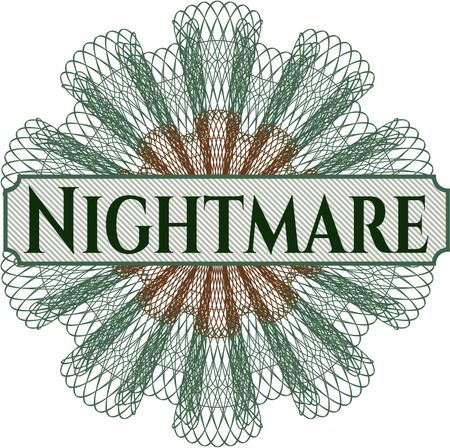 Nightmare abstract linear rosette
