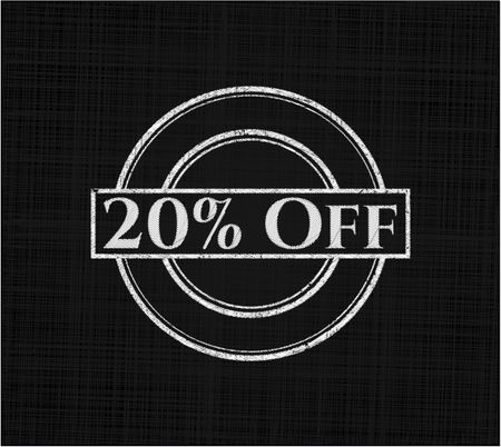 20% Off chalk emblem