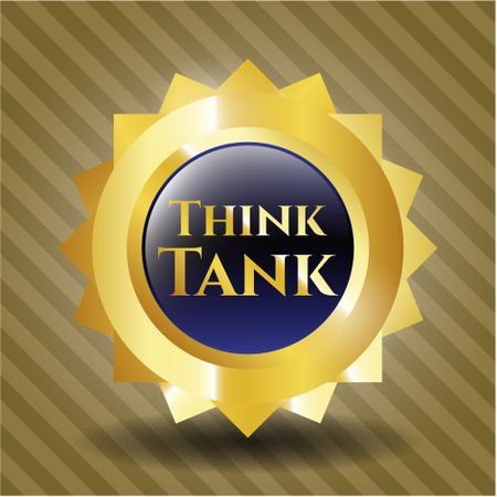 Think Tank golden emblem or badge