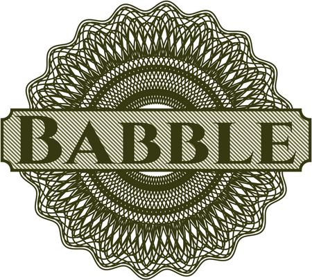 Babble abstract linear rosette
