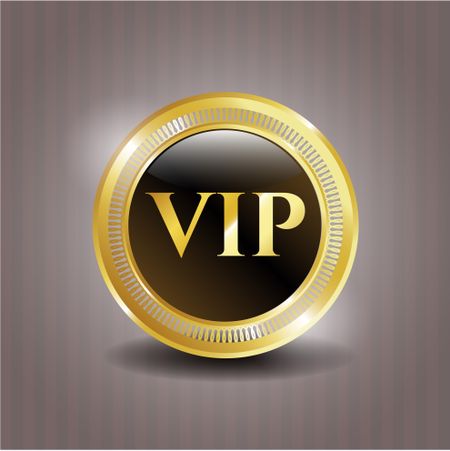 VIP golden badge