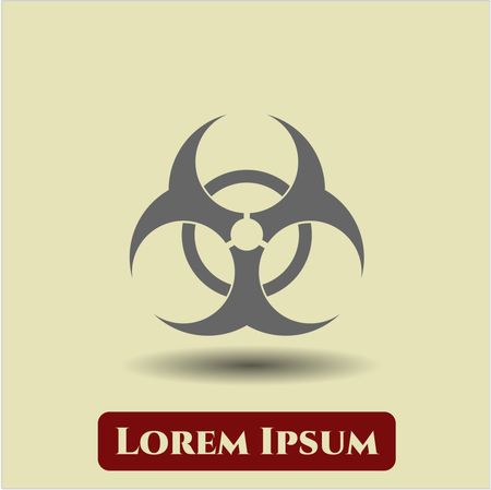 Biohazard icon or symbol